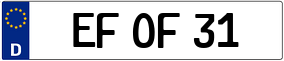 Trailer License Plate